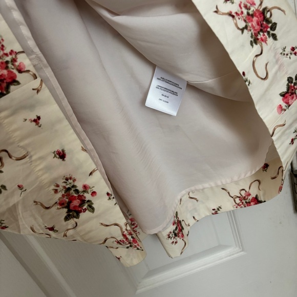 Gal Meets Glam Cecily Cream Pink Floral Midi Sundress Size 14 - Picture 7 of 7